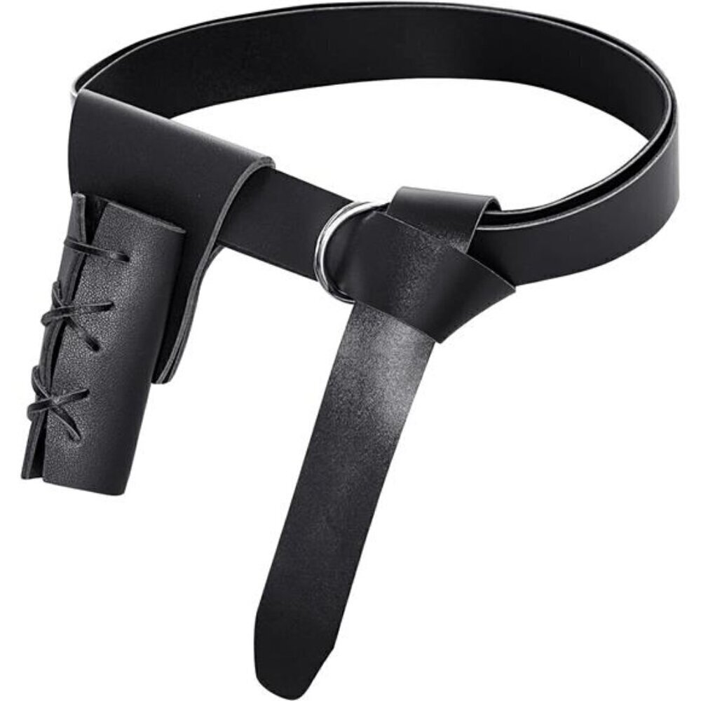 Medieval Renaissance Belt Sword Dagger Leather Holster Halloween Pirate Viking